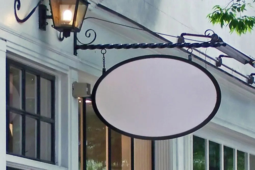 Hand-painted sign work